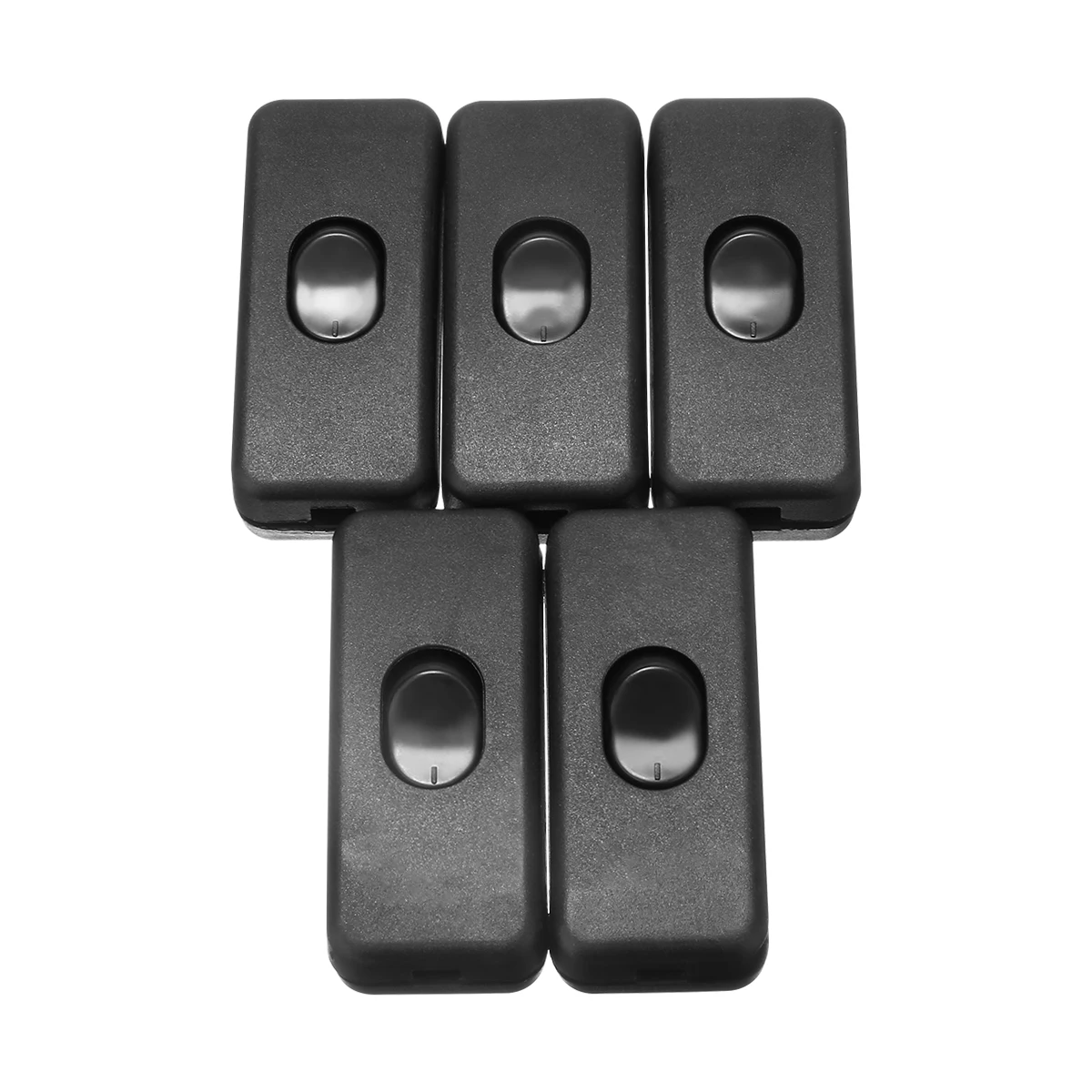 Mayitr 5pcs/lot On/off Inline Switch Black Inline Table Lamp Desk Light Cord Cable Switch 110 Mayitr 5pcs/lot On/off Inline Switch Black Inline Table Lamp Desk Light Cord Cable Switch 110