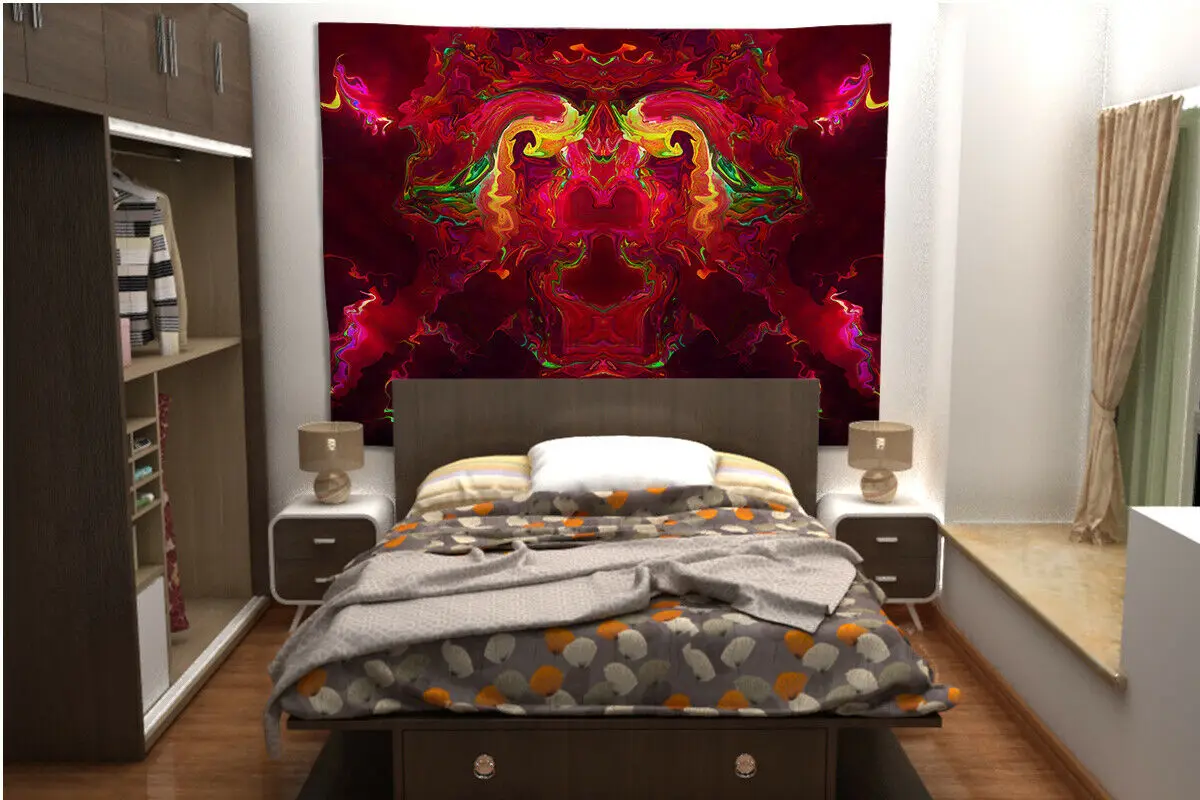 Пользовательские абстрактные картины Wandteppich Wandbehang Tisch Wohnkultur