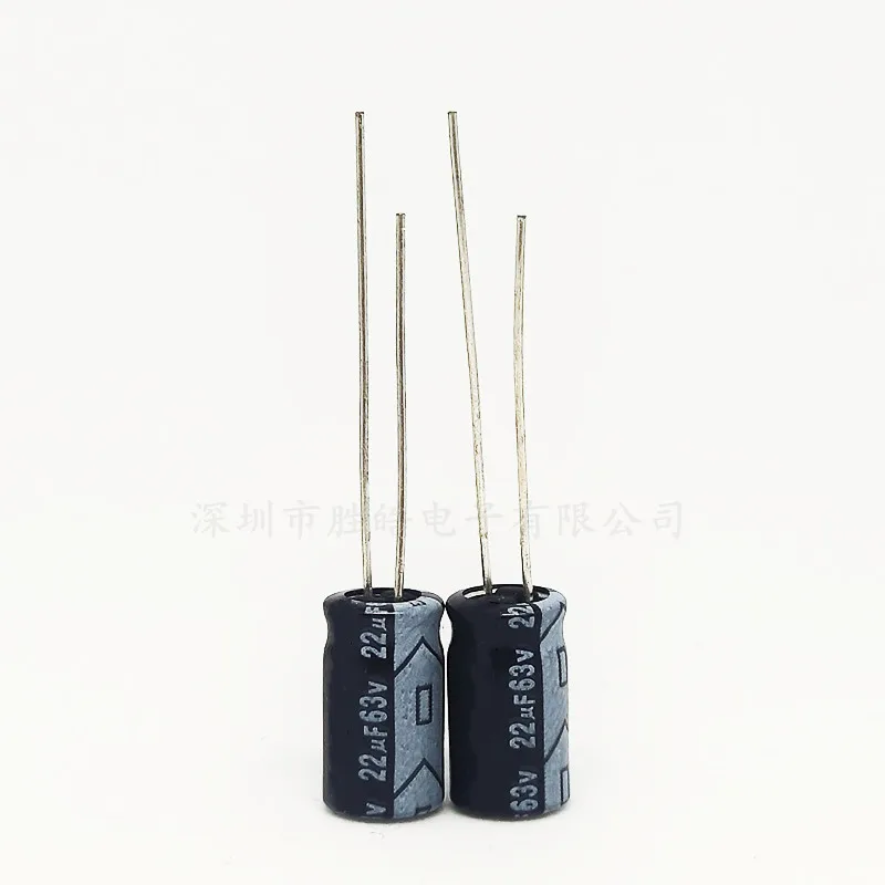 50PCS/lot 63v22uf 22uf63v 6.3*11MM New DIP Aluminum Electrolytic Capacitor Size: 6.3x11 (MM) 30pcs 100v 10uf aluminum electrolytic capacitor 10uf 100v 6 11mm new electrolytic capacitor size：6x11