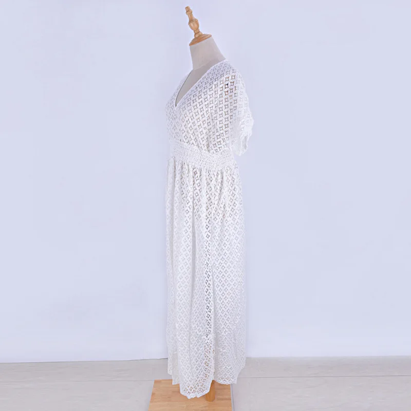 Summer Women Bikini Cover Up Floral Lace Hollow Crochet Swimsuit Cover-Ups Bathing Suit Beachwear Tunic Beach Dress Summer Women Bikini Cover Up Floral Lace Hollow Crochet Swimsuit Cover-Ups Bathing Suit Beachwear Tunic Beach Dress