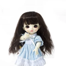 Muziwig из мягкого мохера 1/8 Мода BJD синтетический, мохеровый, для куклы парики милые кукольные волосы Размер 3-4 дюймов 5-6 дюймов кукольный парик аксессуары