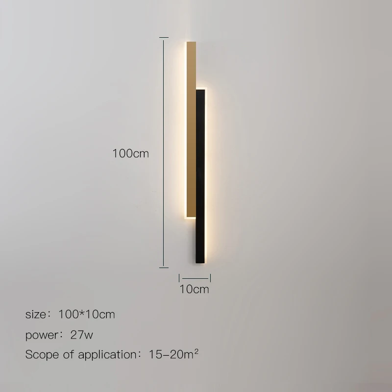 Modern LED Wall Lamps For Living Room Bedroom Bedside Stairs Surface Mounted Sofa Background Lights Home Long Corridor Sconce designer wall lights Wall Lamps