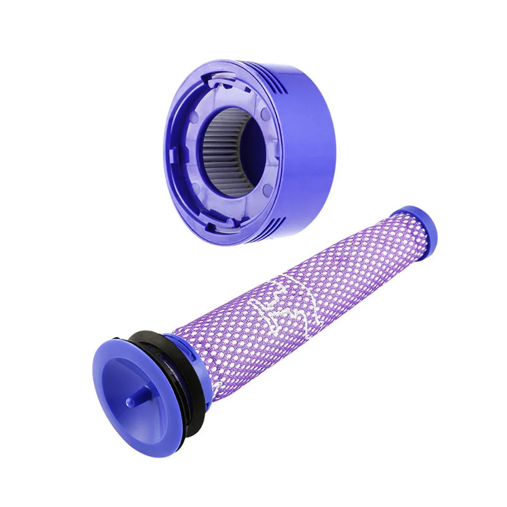 Черный 2x HEPA предварительно и после замены фильтра для Dyson DC41 DC65 пылесос для животных - Цвет: Черный