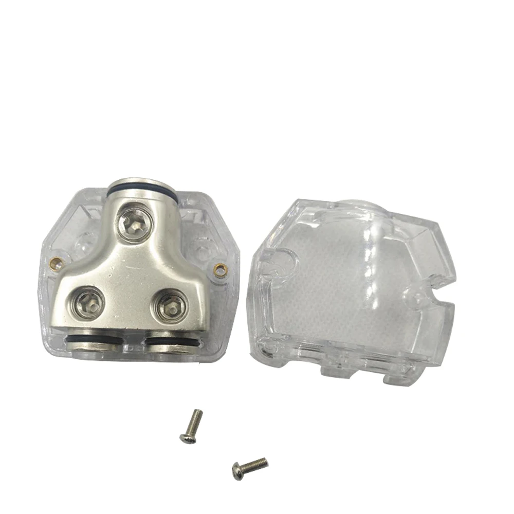 1 in 2 way out Car Audio Speaker Power Line Distribution Device Power Ground Distribution Block 1*0GA In and 2*0GA Out Car Parts