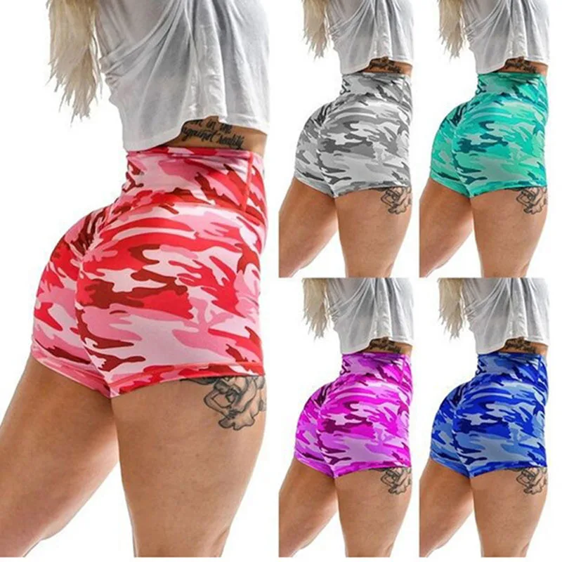 

1pcs High waist Sexy Women's Plus size Shorts 2020 Summer Cotton Blend Irregular Elastic Prints Ladies Skinny Club super Shorts