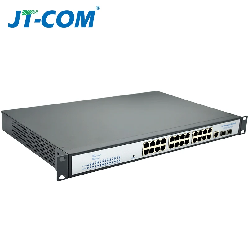 24 портовый 10 гигабитный 3 ядерный коммутатор Ethernet 26 полный 2 слойный