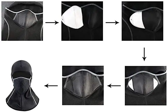 Balaclava Ski Mask Motorcycle Cycling Thermal Windproof and Waterproof 6
