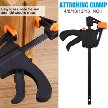 

Heavy Duty F Clamp for Woodworking Quick-Grip Bar Clamp One-Handed durable For Woodworking DIY Projects