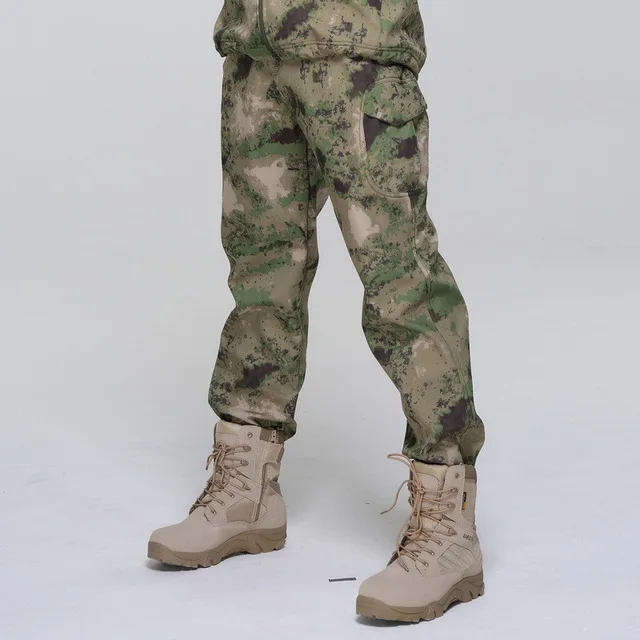 fg pants Военная тактическая куртка водонепроницаемая куртка и штаны ветрозащитная охотничья камуфляжная куртка боевые тренировочные костюмы - Цвет: fg pants
