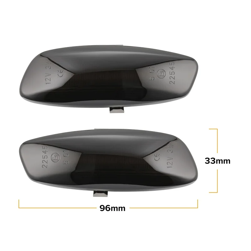 Ceny 2 sztuk dynamiczny dymu światła obrysowe led sygnał świetlny dla Peugeot 207 308 3008 5008 dla Citroen C3 C4 C5