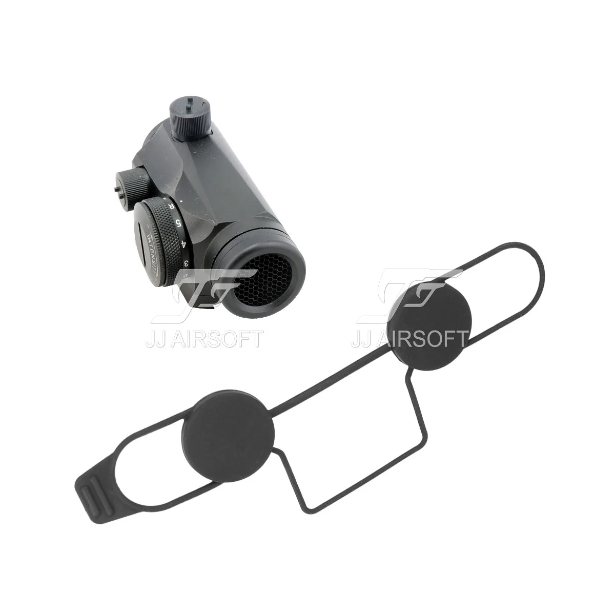 JJ Airsoft 1x24 в красный горошек с Низкое крепление ЧПУ &amp Killflash/убить Flash