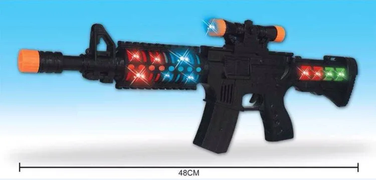 

New Style Electric Toy Gun Toy Game Gun Electric Gun 5 Light Belt 3D Light Sound Making
