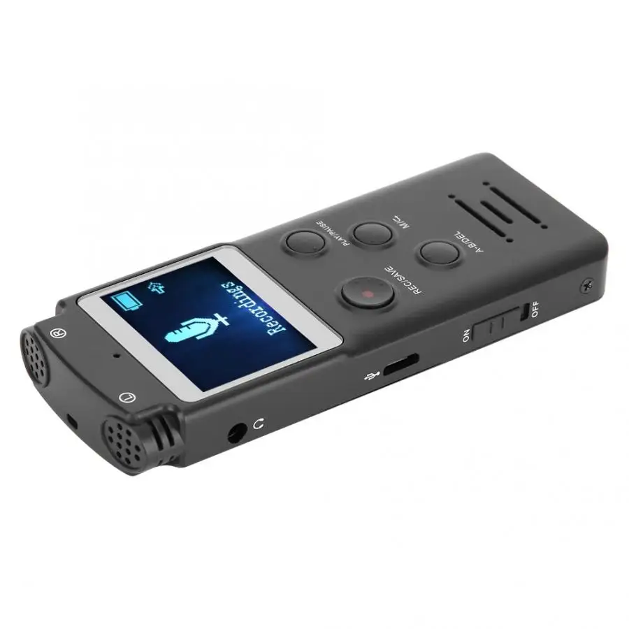HIFI 8GB Professional Portable Audio Recorder Voice Recorder Support External 64GB TF Card Audio Recorder