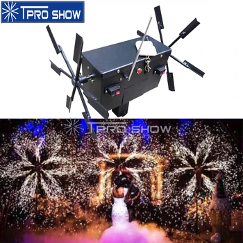 

Wedding Pyrotechnics Cold Fire Fountain Rotating Stage Lighting Effect Ignition System Machine Remote Control For Stage Show