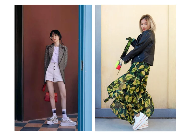 Buono Scarpe/брендовые кроссовки на толстой платформе; женские повседневные кроссовки на плоской платформе; повседневная женская обувь на шнуровке; коллекция года; женская обувь