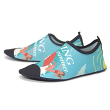 Водонепроницаемая обувь; мужские пляжные сандалии; Летние цветные шлепанцы; быстросохнущая обувь для речного моря; спортивные носки для дайвинга и плавания