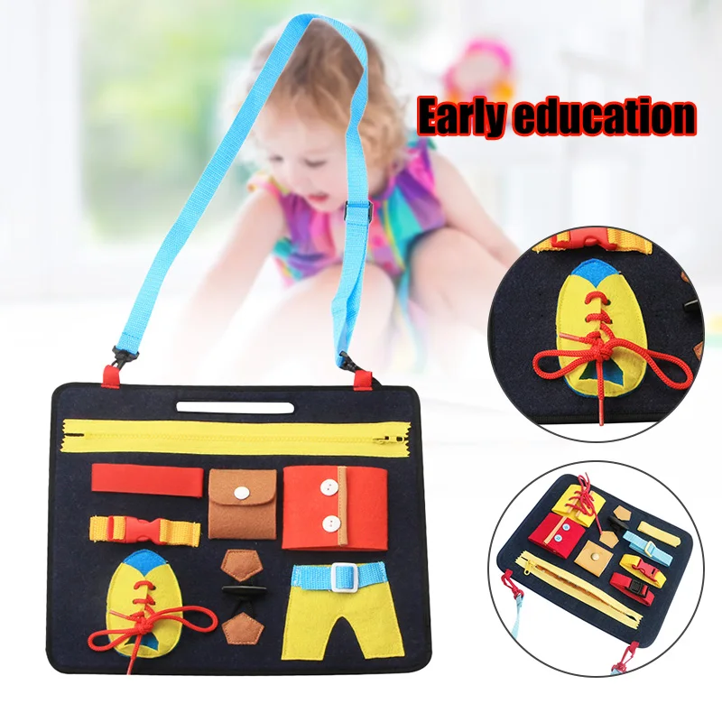 

Dressing Learning Board Basic Skills Activity Toys For Toddlers Early Education Travel Toy New Design Kids Toys Gift