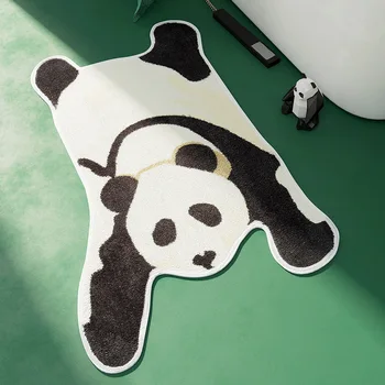 

Panda Anti-slip Bathroom Carpet Cartoon Bath Mat Absorbent Entrance Doormat 50x80cm