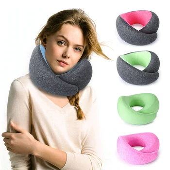 

Multi Color 3D Neck Support Travel Pillow Memory Foam Pillow Comfortable Soft Cover Ergonomic Design Adjustable Pillow