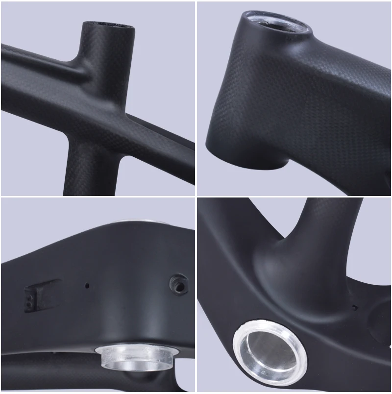 Discount 2019 BXT Chinese kids 3K mtb carbon frame 26er full carbon frame Disc brake kids Mountain Bike 14inch BB92 frameset 5