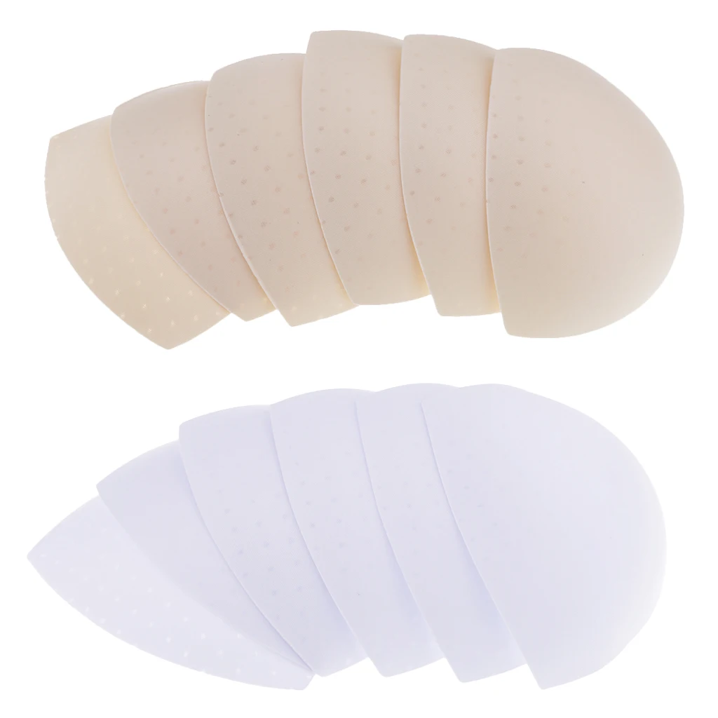 6 Pairs Triangle Foam Bra Pads Removable Smart Cups Bra Inserts for