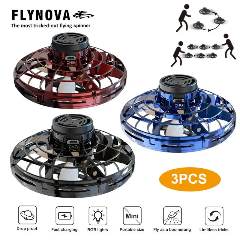 Flynova Fingertip Toys Upgrade Flying Gyro UFO Free Route Swing Creative Flying Saucer Decompression Aircraft Induction 1 Flynova Fingertip Toys Upgrade Flying Gyro UFO Free Route Swing Creative Flying Saucer Decompression Aircraft Induction 2