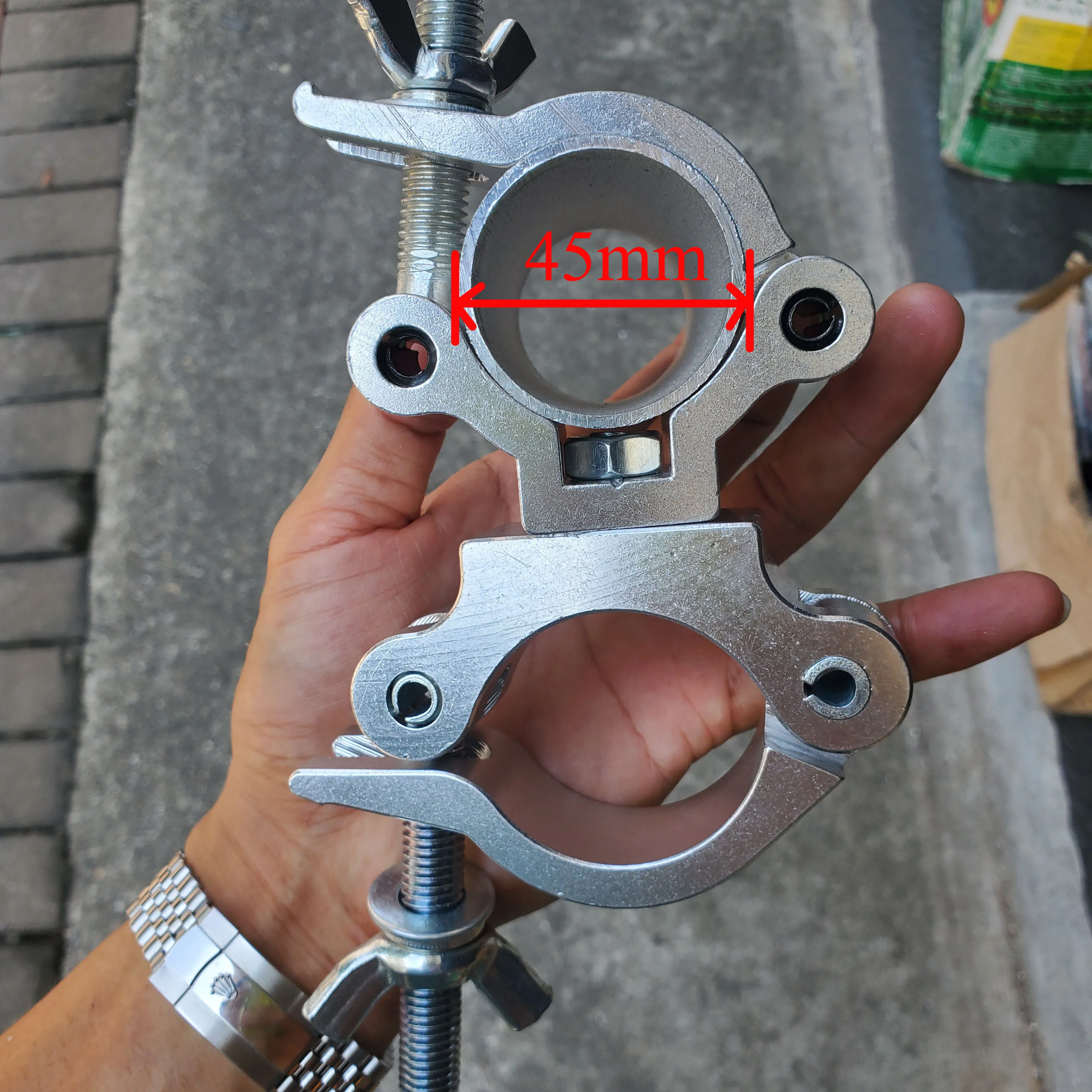 Heavy-Duty SWL 500KG Lighting Clamp Swivel Coupler 1.5" To 2" Pipe F34 F33 Truss