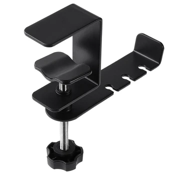 

Universal Computer Headphone Holder Steel Black Headset Earphone Holder Stand 360 Degree Rotatable Metal Earphone Hook