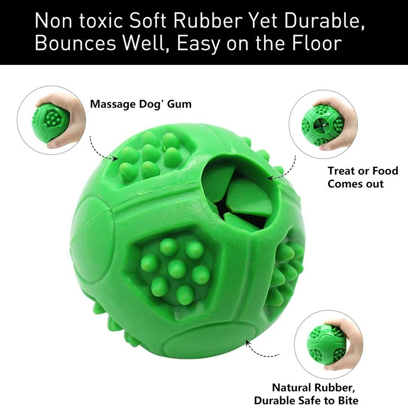 LUDA Dog Treat Ball-интерактивное лечение дозирующая игрушка для больших и средних собак-уменьшение скуки IQ Обучение Чистка зубов Чейз