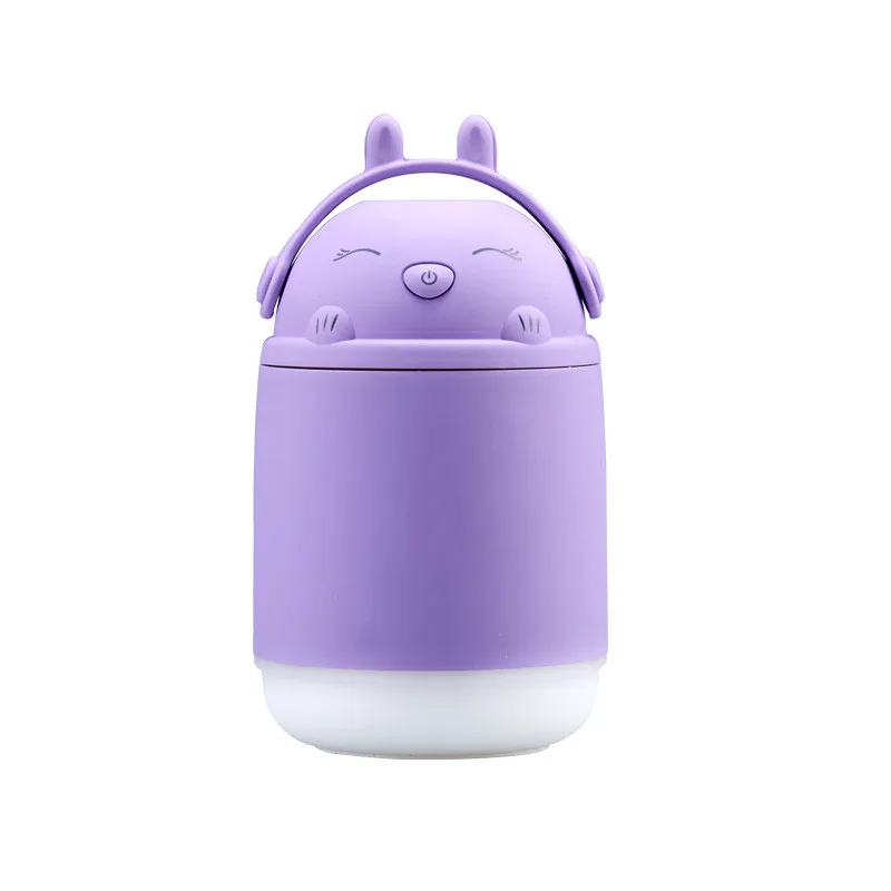 

USB LED Night light Aroma Essential Oil Diffuser Ultrasonic Cool Mist Lovely Rabbit Humidifier Air Purifier for Office Home Gift