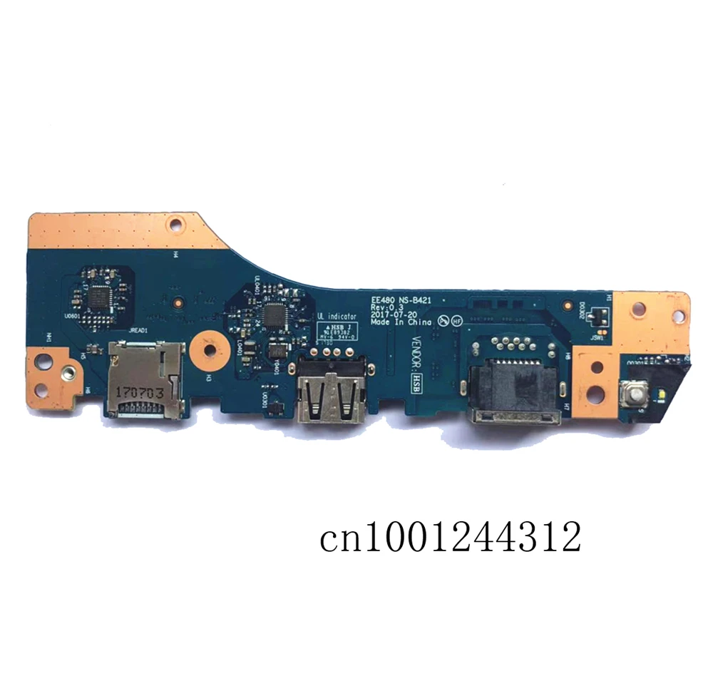 Для lenovo Thinkpad E480 power Botton USB WLAN IO Плата NS-B421 - Цвет: Board