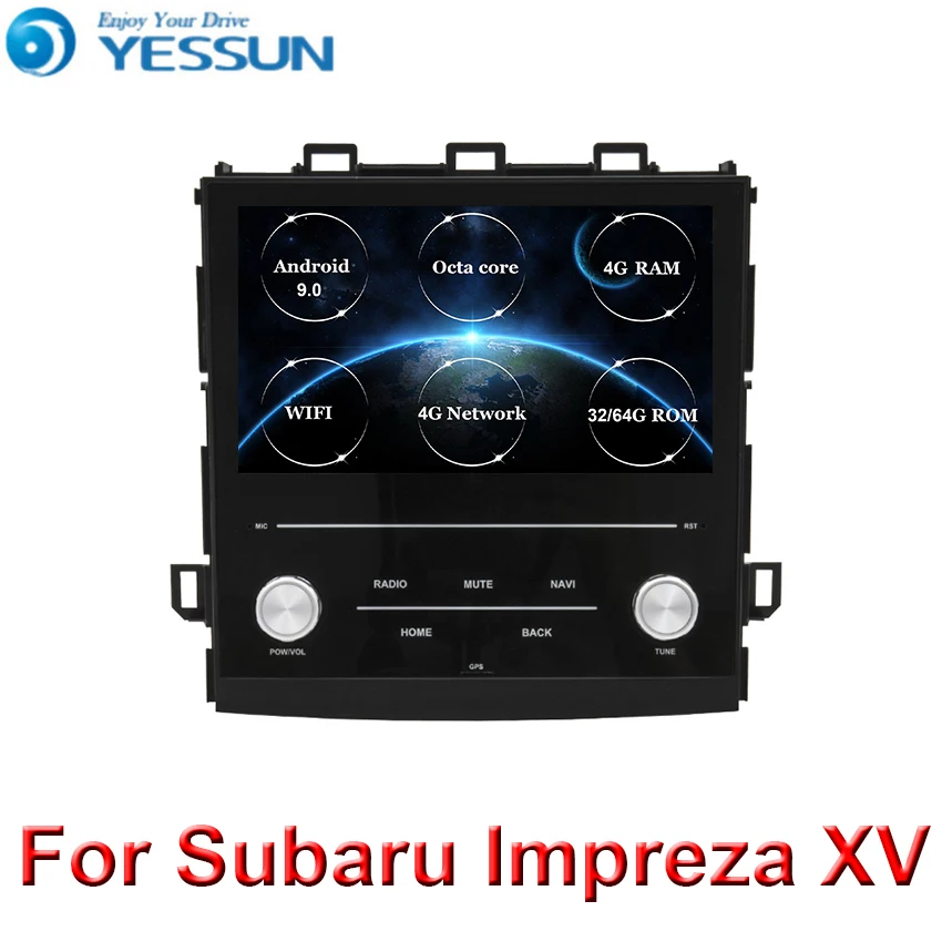 Android 9,0 4G ram Автомобильный мультимедийный плеер gps карта радио wifi Bluetooth для Subaru Impreza XV Поддержка Встроенный Carplay опционально