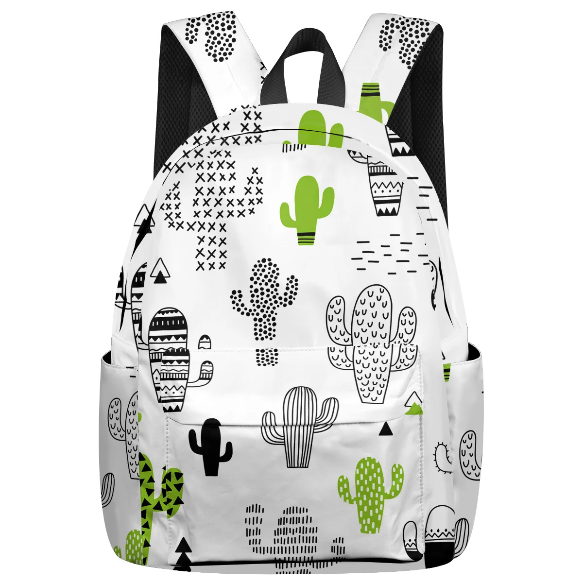 WHEREISART милый граффити зеленый рюкзак с кактусовым декором для школьника средней
