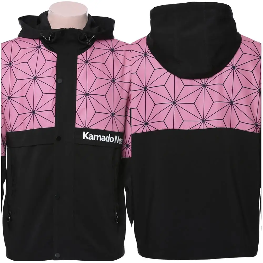 Костюм демона кимецу без яйбы для косплея Kamado Tanjirou, толстовка с капюшоном, топ Kamado Nezuko, толстовка Tomioka Giyuu, куртка