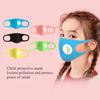 

10Pcs PM2.5 Washable Mouth Mask With Valve Kids Children Anti Haze Dust Mask Nose Filter Face Muffle Bacteria Flu Respirator