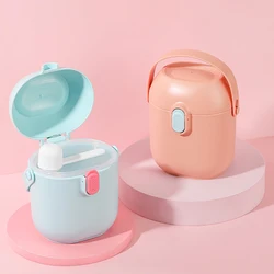 Portable Baby Milk Powder Box With Spoon Baby Food Container Storage Boxs Baby Essentials Snack Box Cereal Snack Container