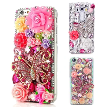 

Butterfly Bling Diamond Rhinestone case For Huawei mate P9 P10 20 30 lite Pro Y6 Y7 Y9 prime p smart 2018 nova 3i 5i pro 4e 2019