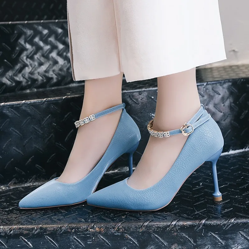 

2020 High-heeled shoes female the trend of ultra woman Pumps autumn ol high heels female shoes Wedding Party High Heels U14-14
