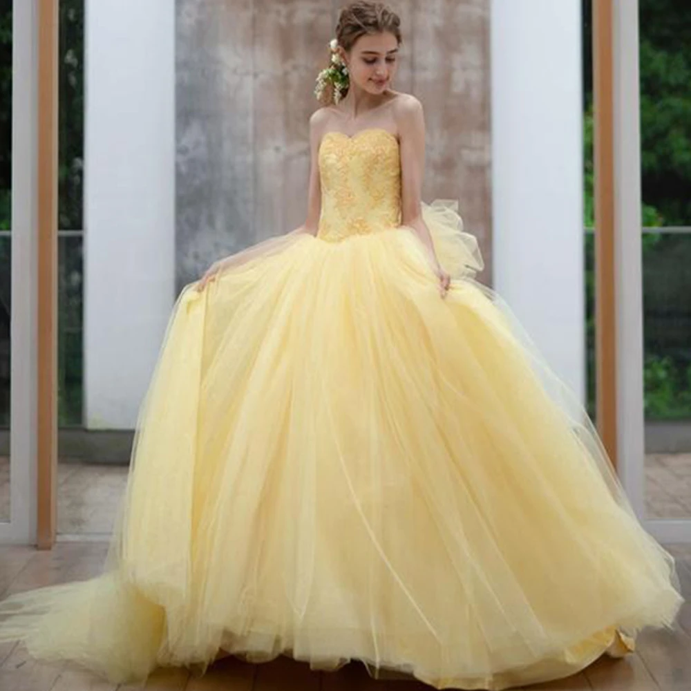 yellow dresses for quinceanera