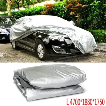 

Gray WaterProof Full Car Cover For SUV Van Truck Outdoor Dustproof UV-proof Non-woven Polypropylene Fabric Material