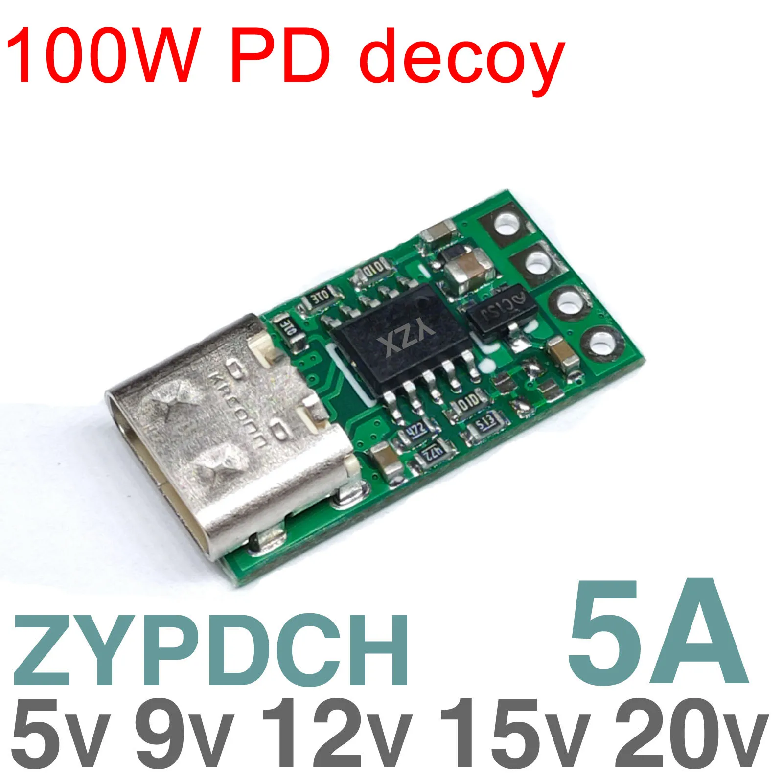100 Вт TYPE-C приманка PD 2 0 3 до 5 в 12 В 15 20 постоянного тока триггер адаптер кабель QC4
