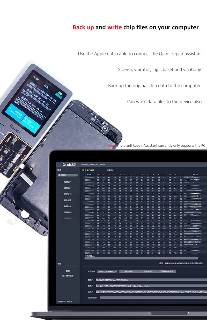 Qianli iCopy ЖК-дисплей Экран сенсибилизации EEPROM Фоточувствительный восстановить программист с Батарея тестер для iPhone 7/8G/8 P/X/XS/MAX