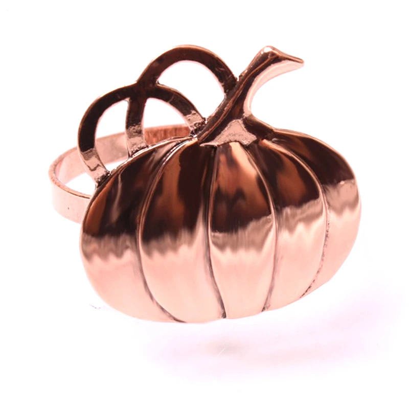 1Pc Metal Halloween Pumpkin Grimace Series Napkin Ring Desktop Decoration Used in Hotel Western Food Etiquette Decor | Дом и сад