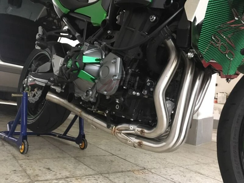 Мотоциклетная полная система для Kawasaki Z900 Z 900-19(не для Z900e Z900A2) Модифицированная Глушитель выхлопная труба средняя труба без шнуровки