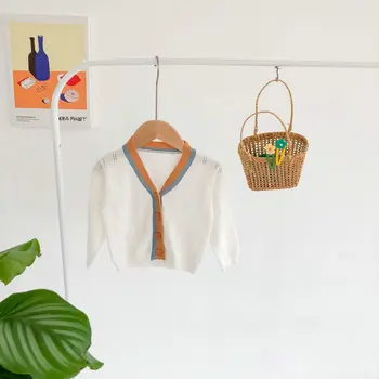 

Newborn Baby Knitted Cardigans Summer Baby Girls Boys Clothes Long Sleeve Knitted Sweater For Toddler Kids Girls Cotton Sweaters