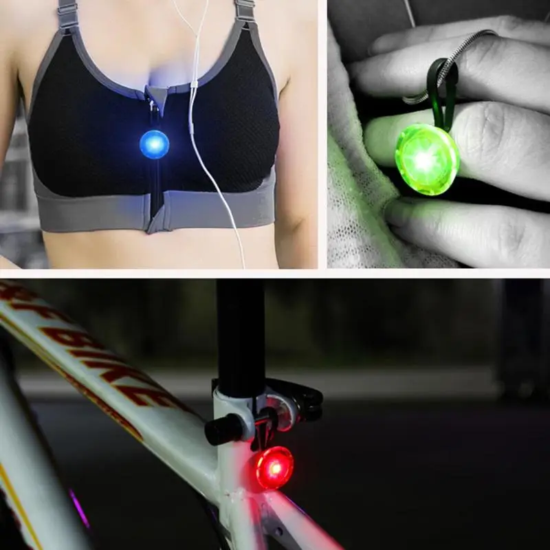 

Outdoor waterproof Signal Sports Mini LED Bicycle Lamp Backpack Zipper Light Pet Flashlights Indicator Safety Warning Light Lamp