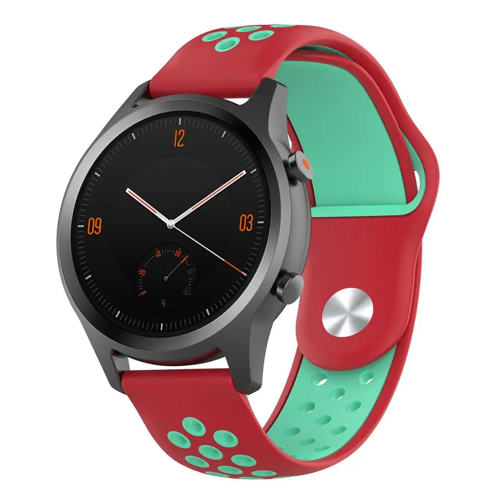 Силиконовый ремешок для полярного воспламенения Смарт-часы ремешок для POLAR Vantage M сменные браслеты - Цвет: Red Cyan