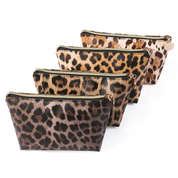 

1Pc Fashion Leopard Cosmetic Bag Portable Square Toiletry Bag Cosmetic Makeup Pouch Case Organizer for Travel Leopard Print Bag