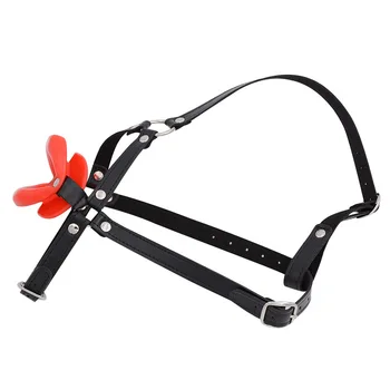 Couples Fun Blowjob Mouth Plug Leather Lips O-ring Open Mouth Gag Alternative Bondage Sex toys Slave for Couples Sexy Product 3