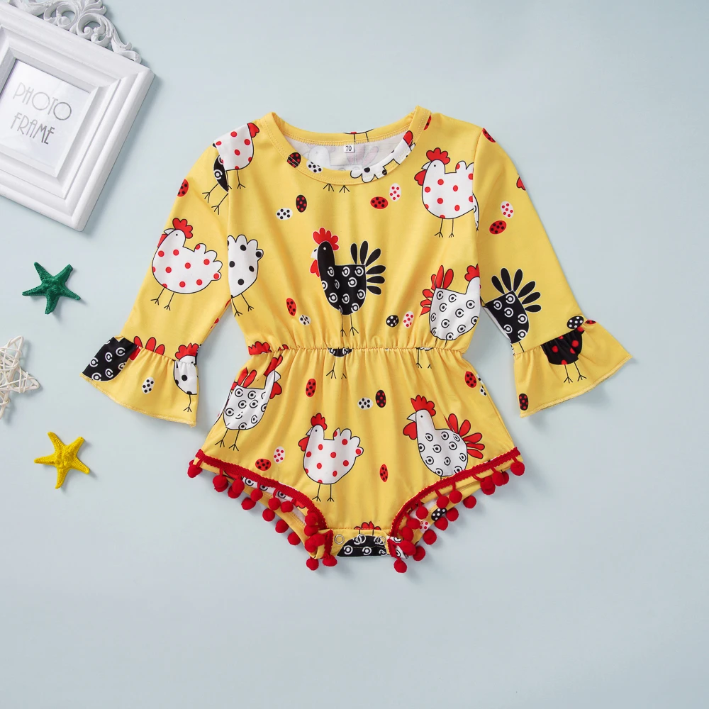 baby girl boho romper